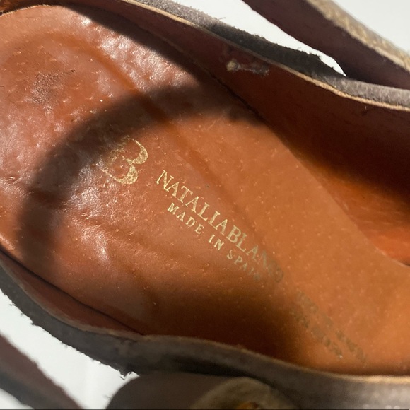 Natalia Blanco Suede Mules Heels - Picture 5 of 6